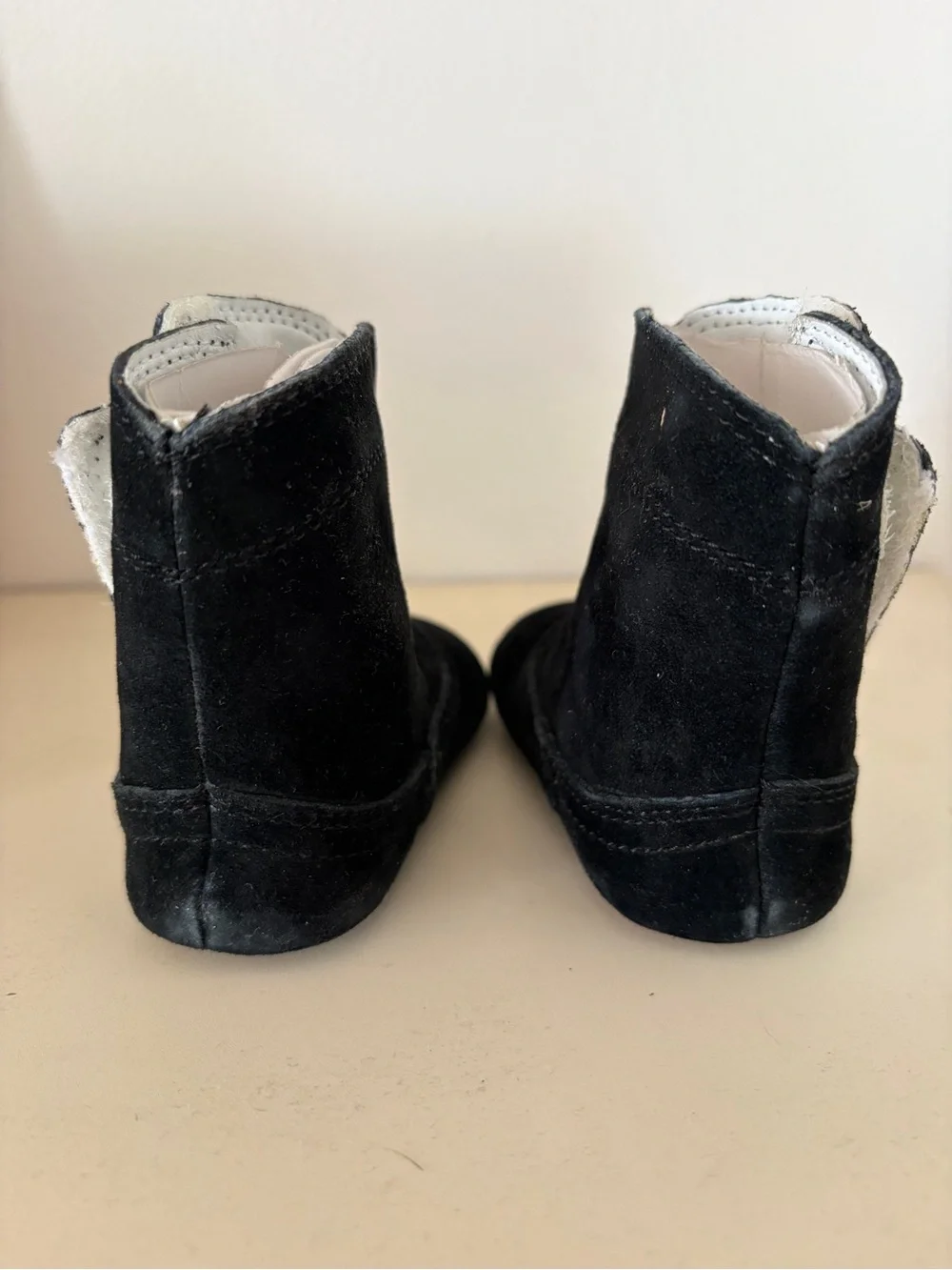 Justin Black Suede Baby Boots 3-6 months